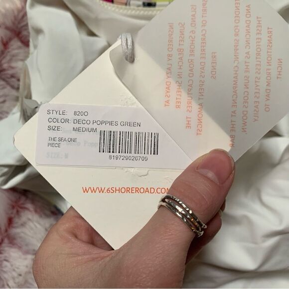 NWT 6 Shore Road The Sea One Piece Medium - Picture 3 of 7